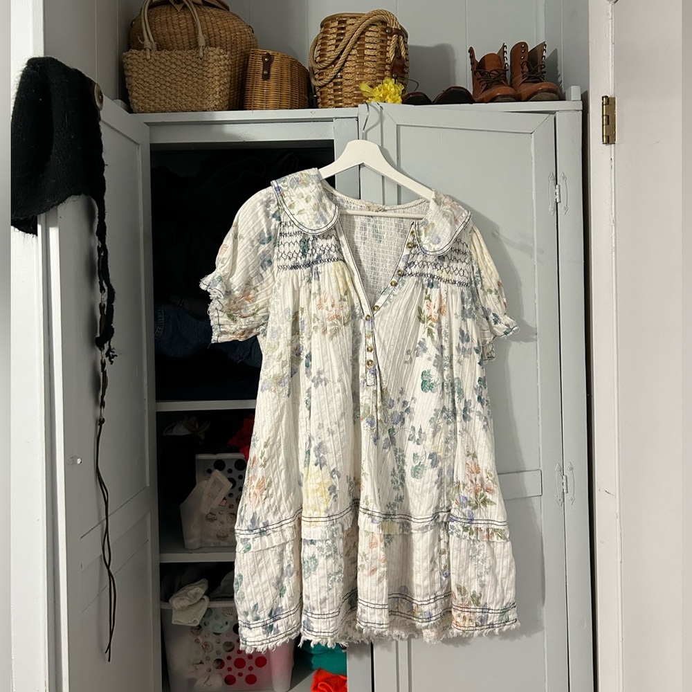 Anthropologie Pilcro Babydoll Floral Dress